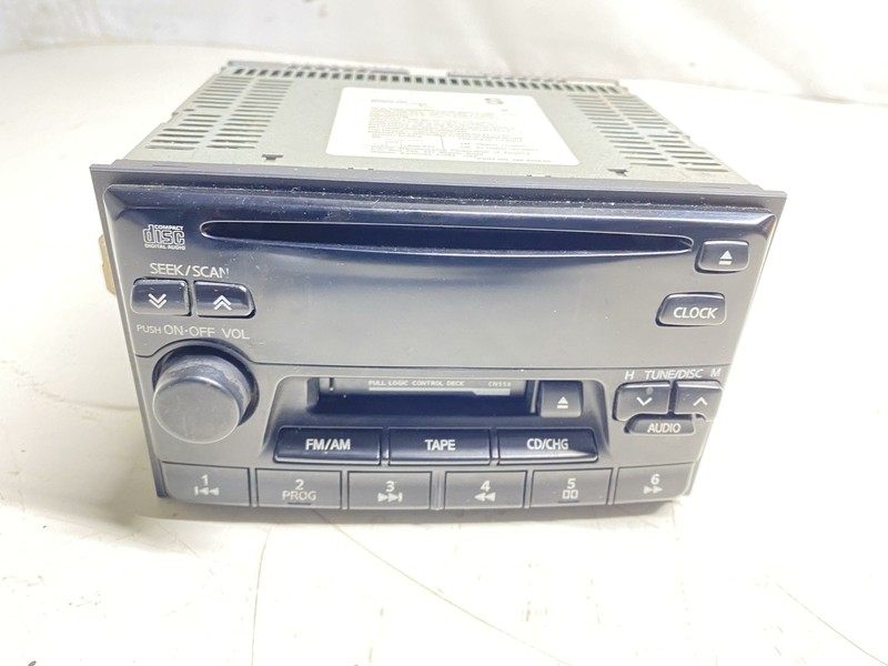 1999-2000 Nissan Frontier CD Player With Cassette Not Tested For Parts Only