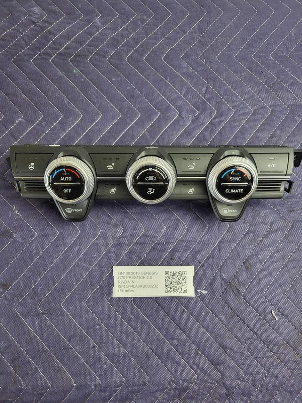 Used Oem GENESIS A/C Heater Climate Control 97250-G9030 for 2019-21 G70 2.0L RWD