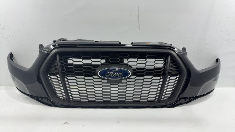 2020-2024 Ford Transit Front Bumper Assembly White Painted Black Grill Scratch