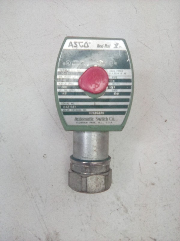 Asco 8262G220 Red Hat 2 Solenoid Valve