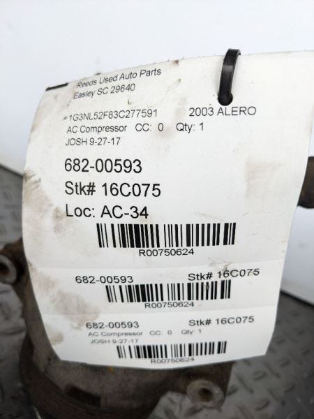 AC Compressor Fits 02-05 GRAND AM 750624