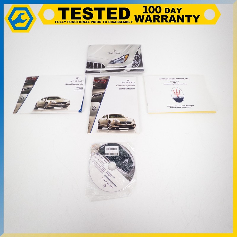 14-19 MASERATI QUATTROPORTE OWNER'S OPERATOR MAINTENANCE MANUAL BOOK OEM