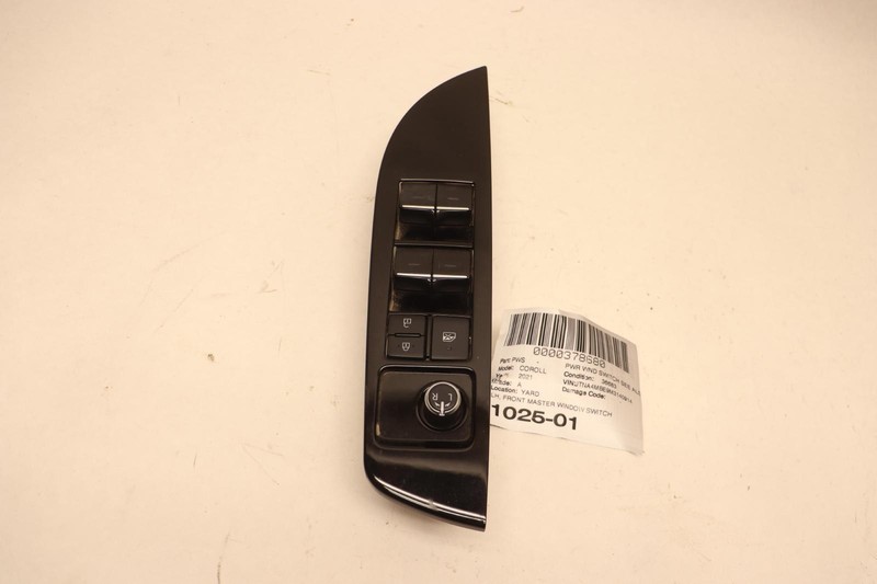 2017-2022 TOYOTA COROLLA FRONT LEFT DOOR MASTER WINDOW SWITCH CONTROL PANEL OEM