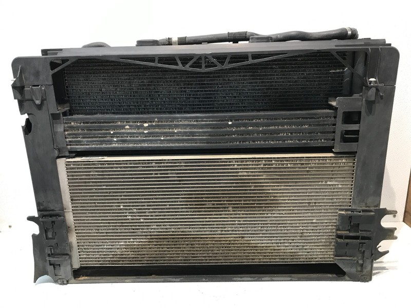 2012 BMW 750i RADIATOR CONDENSER COOLING FAN PACK ASSEMBLY OEM