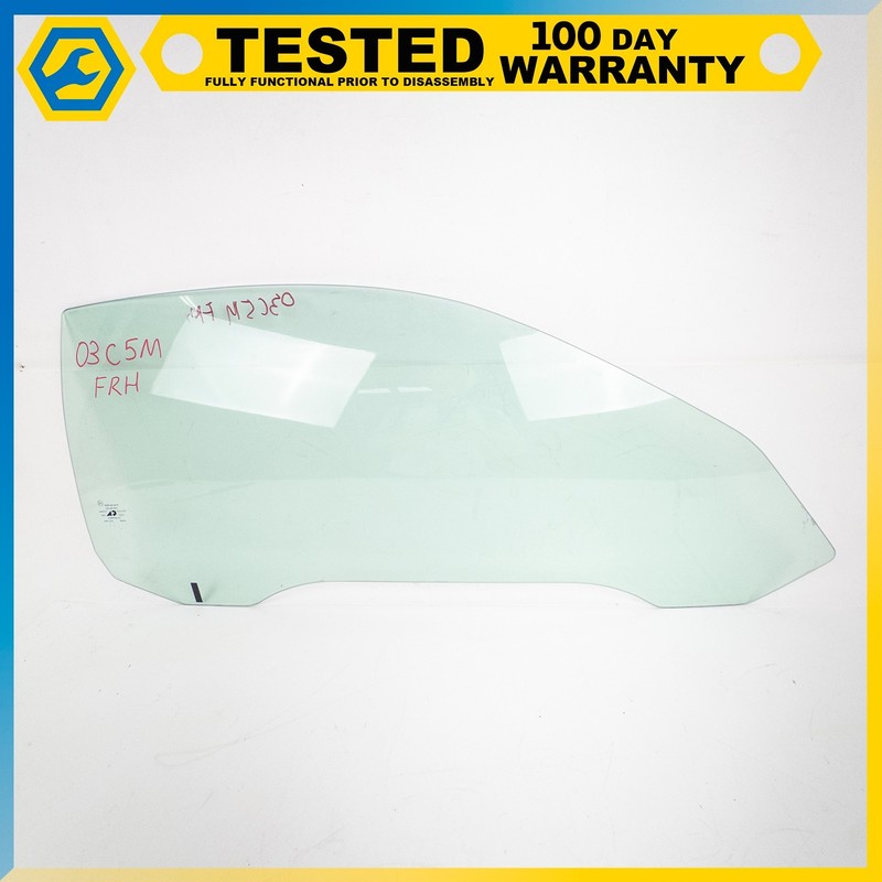 97-04 CHEVROLET CORVETTE C5 FRONT RIGHT PASSENGER DOOR WINDOWGLASS OEM
