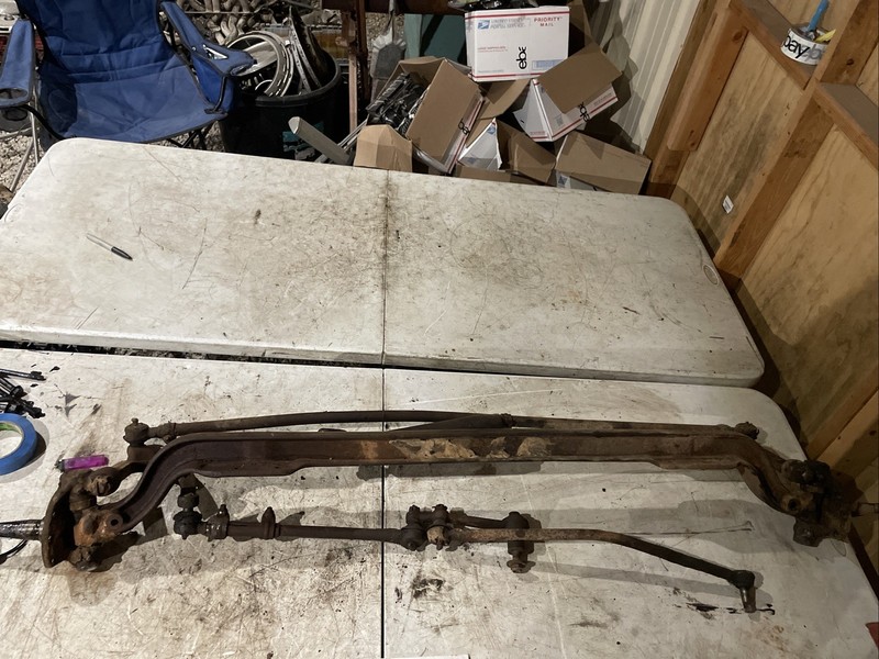1963-64Studebaker ChampStraight Axle with Knuckles, Kingpins, Tie Rod