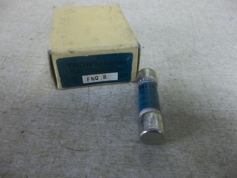 NEW Buss Tron FNQ-8 Lot of 10 NOS 8A 8 Amp Fuses *FREE SHIPPING*