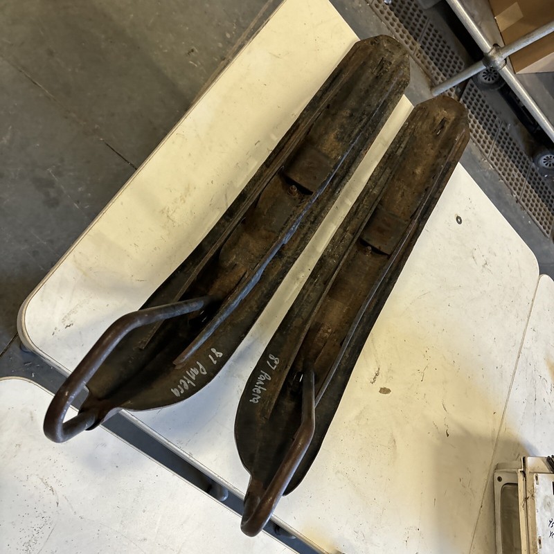 1987 Vintage Arctic Cat Pantera 500 L/C Front Metal Skis 1987