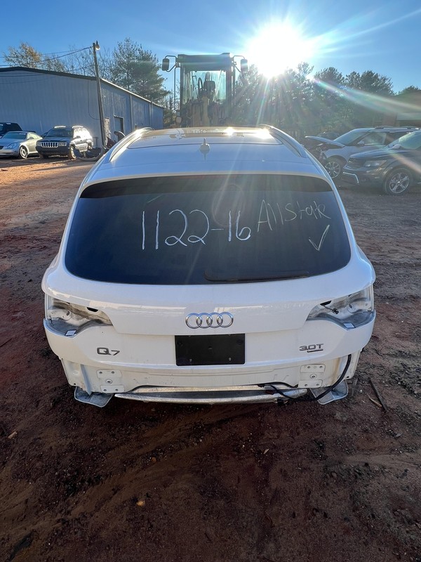 2010-2015 AUDI Q7 REAR HATCH DECKLID TAIL GATE LIFTGATE ASSEMBLY OEM WHITE 2Y2Y