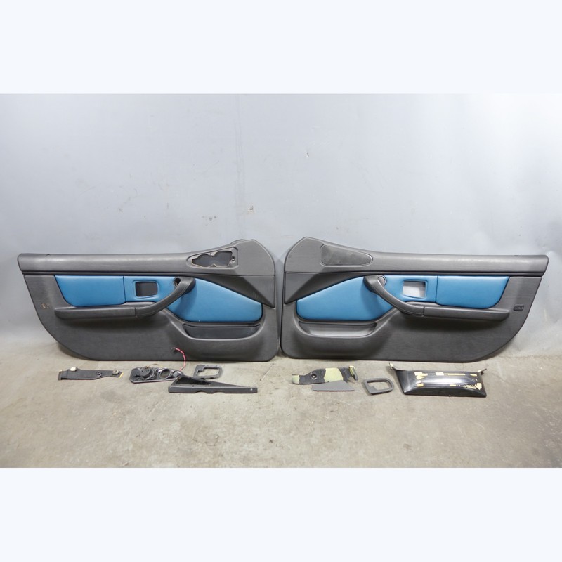2001-2002 BMW Z3 M Roadster Coupe Interior Door Panel Pair Laguna Seca Blue OEM