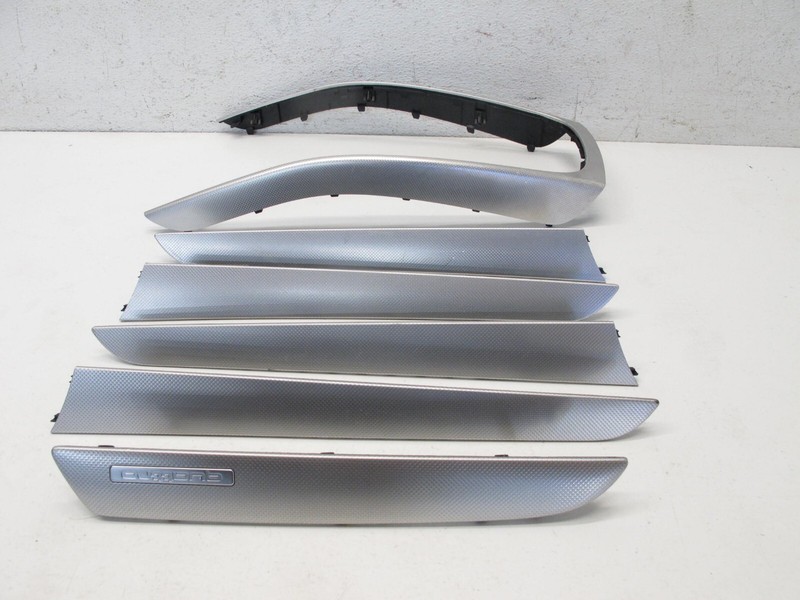 09-16 AUDI B8 A4 S4 DASHBOARD DOOR PANEL INTERIOR ALUMINUM TRIM SET OEM 040224