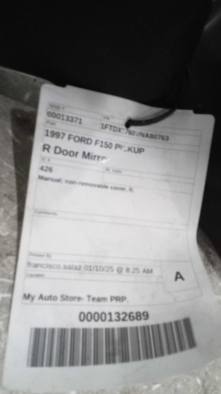 1997 Ford F150 Pickup Right Door Mirror Assembly OEM Used 494341 190K Miles