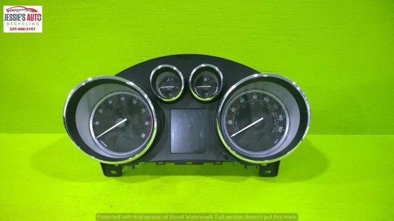 14 15 BUICK VERANO 2.4L AT SEDAN SPEEDOMETER CLUSTER 174797 MILES OEM 2265-1