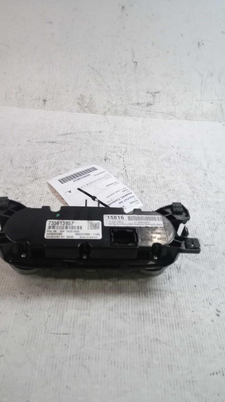 2016 FIAT 500 A/C Selector Switch OEM 68212095AA Black 60K Miles