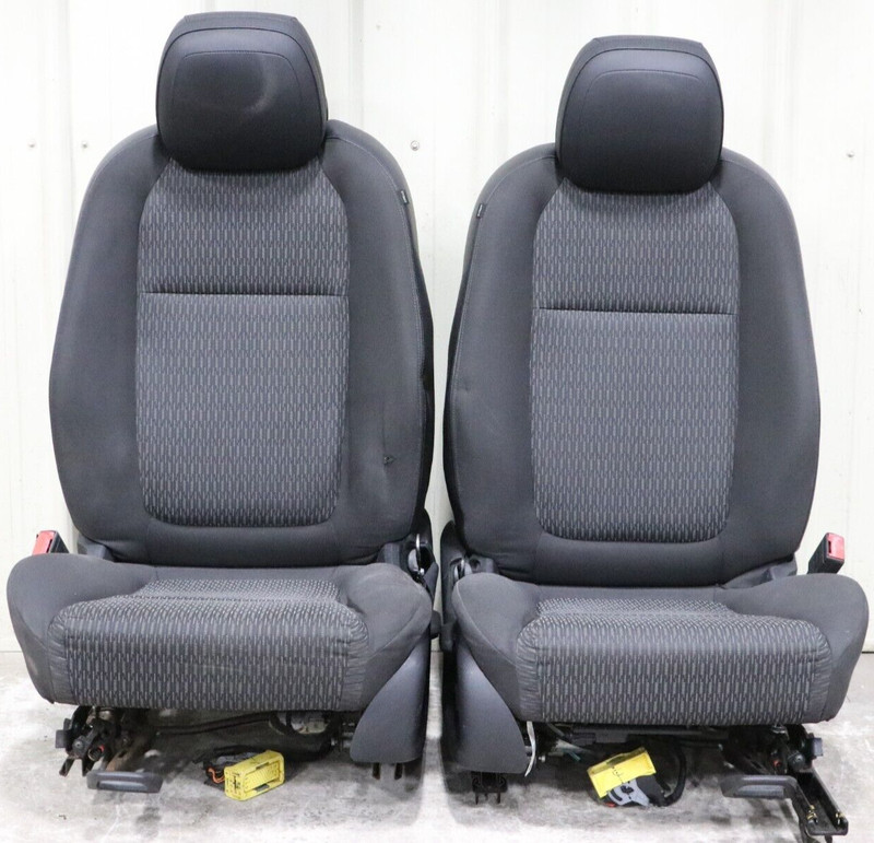2014-2017 Chevy Caprice PPV Black Cloth And Leather Power Front Seats USED GM