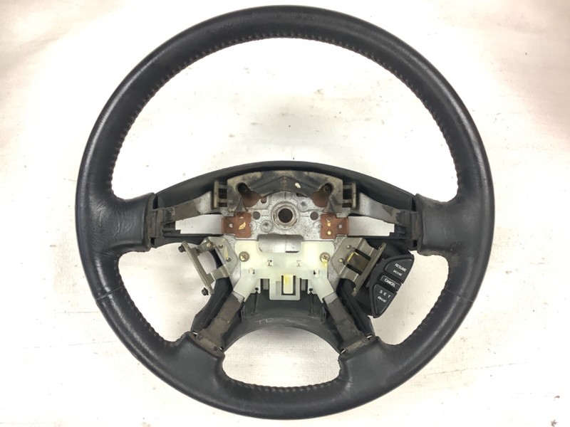 98 99 00 01 02 Accord 4DR EX V6 Steering Wheel Black Leather Used OEM