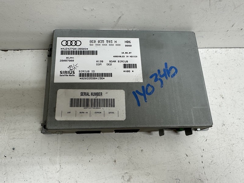 2006-2007 VW Jetta Sirius Satellite Computer Control Module 7G9N18C815TB OEM
