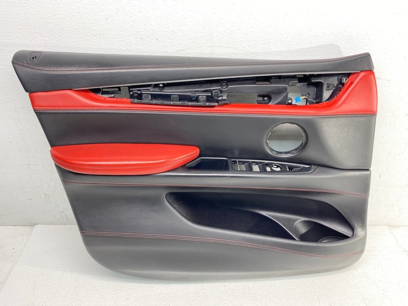 15-19 BMW F86 X6M Front Left Driver Side Door Panel Red Leather Mugello Rot OEM✅