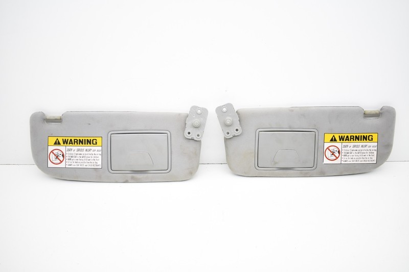 2003-2006 Hyundai Tiburon Driver & Passenger Side Sun Visor Pair Set Gray KW13