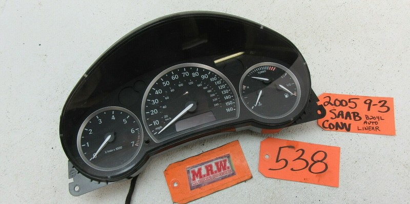 SPEEDOMETER DASH CLUSTER ODOMETER P12759336 CAR GAUGE fits 03 04 05 06 SAAB 9-3