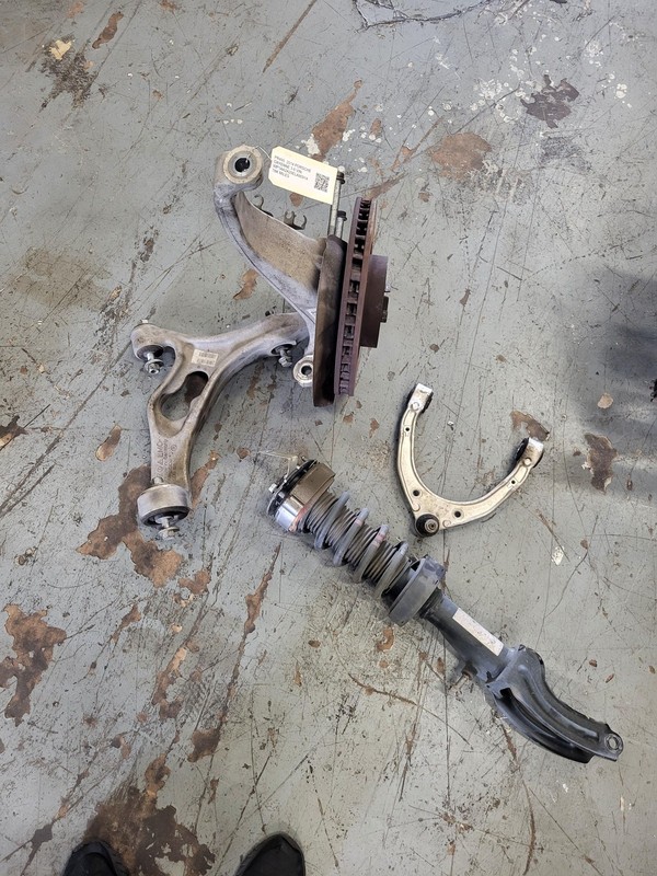 Used Oem Porsche Right front Knee Assembly 2014 Right for Cayenne 11-14
