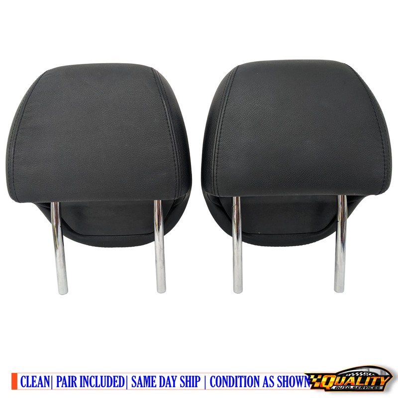 2005, 2006, 2008, 2009, 2010 Porsche Cayenne Black Front Headrest OEM Pair