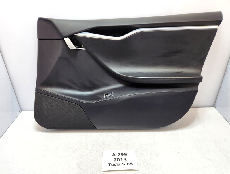 ✅12-20 OEM Tesla Model S Front Right Interior Door Card Trim Panel Leather NOTE*