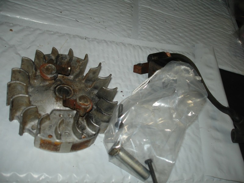 Briggs & Stratton Fource coil and flywheel4 cyc 34cctrimmer partbin 433