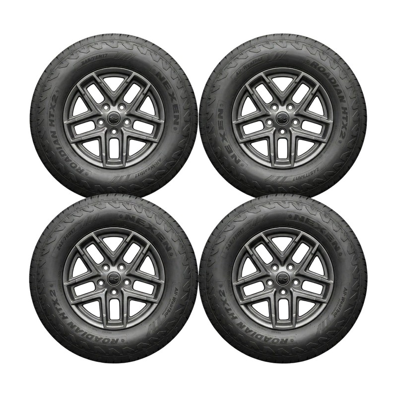 Jeep Wrangler Gladiator 17" OEM Gray Wheels Rims Nexen 245/75R17 Tires 5x127 OE