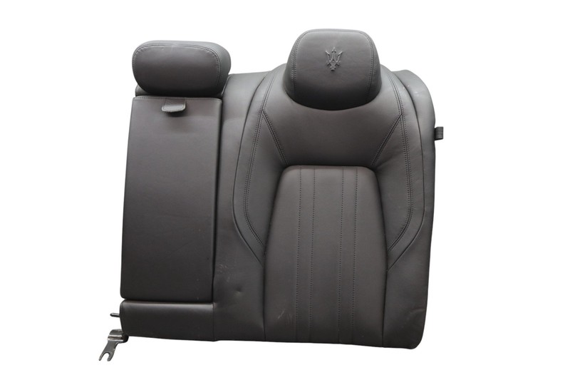 14-17 Maserati Ghibli M157 Rear Left Top Seat Cushion Trim w/ Armrest Black OEM