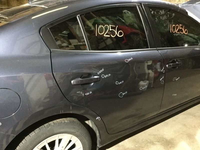 2017-2023 Subaru Impreza Right Passenger Side Rear Door Gray Leftover Duct Tape