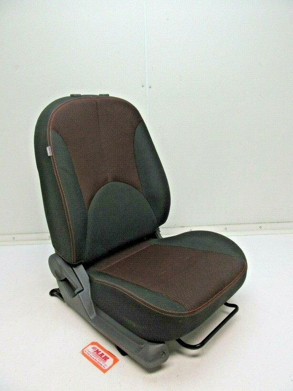 SEAT PASSENGER SIDE RIGHT FRONT BLACK CLOTH RED ARM REST MANUAL for KIA RIO 06-1