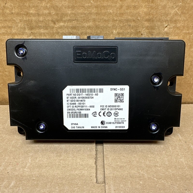13-14 F150 Escape Sync Voice Control Module DG1T-14D212-AD DL3T-14B428-BD