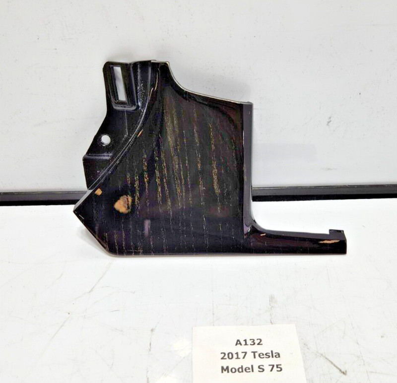 ✅ 2012-2020 OEM Tesla Model S X Front Left Driver Side Dash Trim Wood Dark Ash