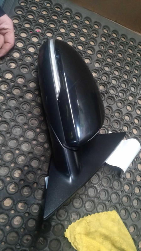 2016 KIA OPTIMA Right Door Mirror Assembly BLACK Used 434672 104K Miles