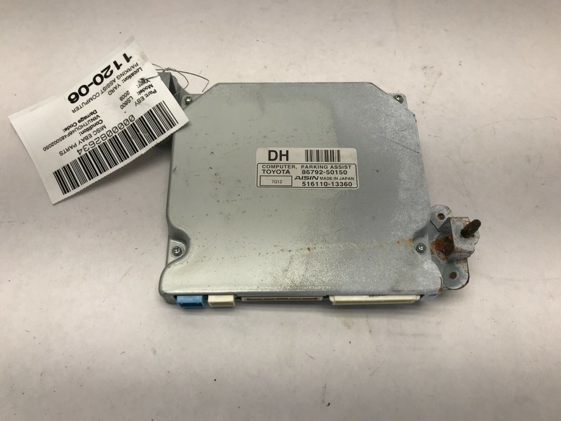 08 09 LEXUS LS600HL PARKING ASSIST CONTROL MODULE OEM 86792-50150