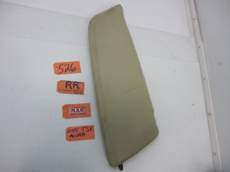 REAR BACK SEAT END CAP PASSENGER SIDE COVER TAN LEATHER CAR for 04-08 ACURA TSX