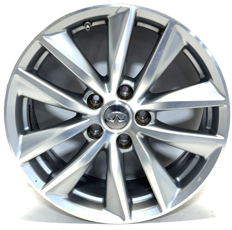 ✅2014-2017 INFINITI Q50 WHEEL RIM V-Spoke 5 LUGS 17x7 CHROME SILVER FACTORY OEM