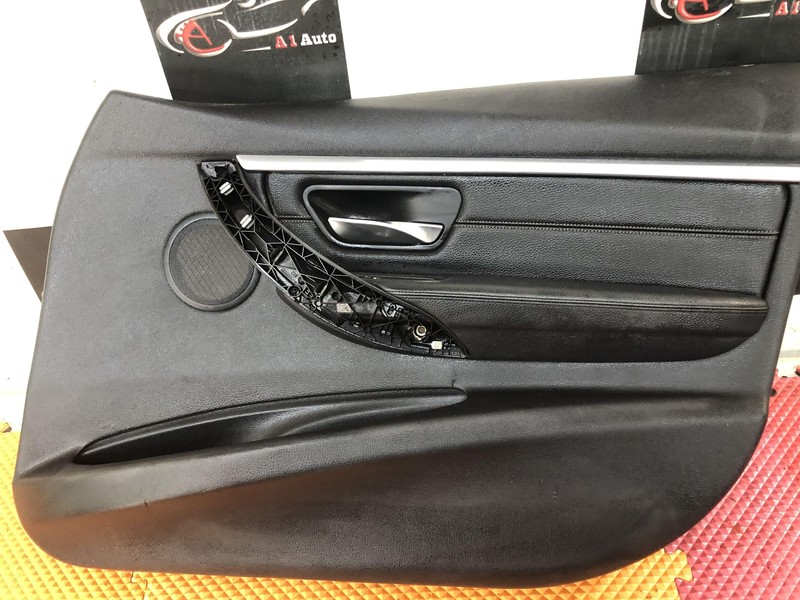 12-18 BMW 320I 328I F30 Front Passenger Door Panel Black Leather Oem Tested !