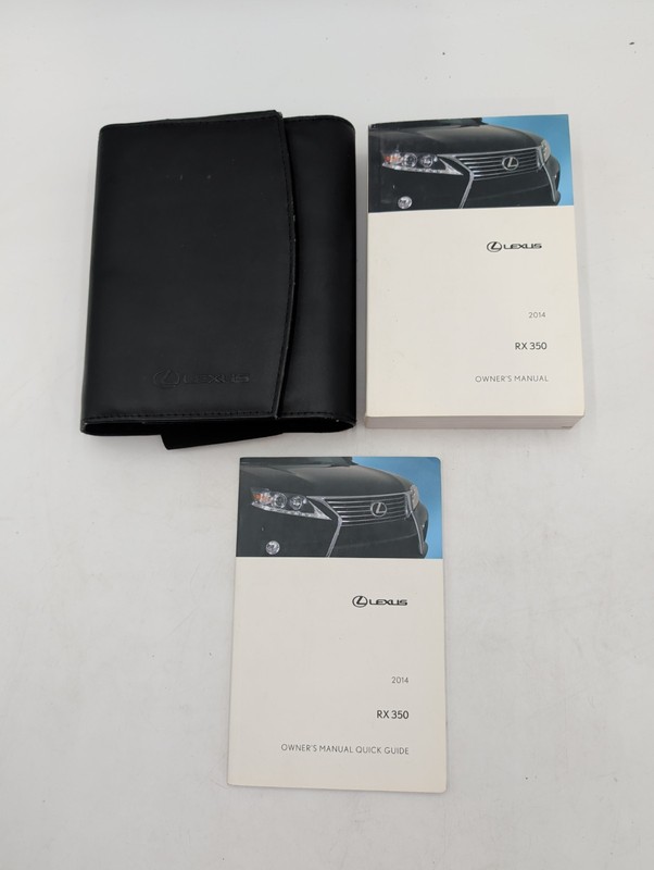 2014 Lexus RX350 Owners Manual, Quick Guide With Case