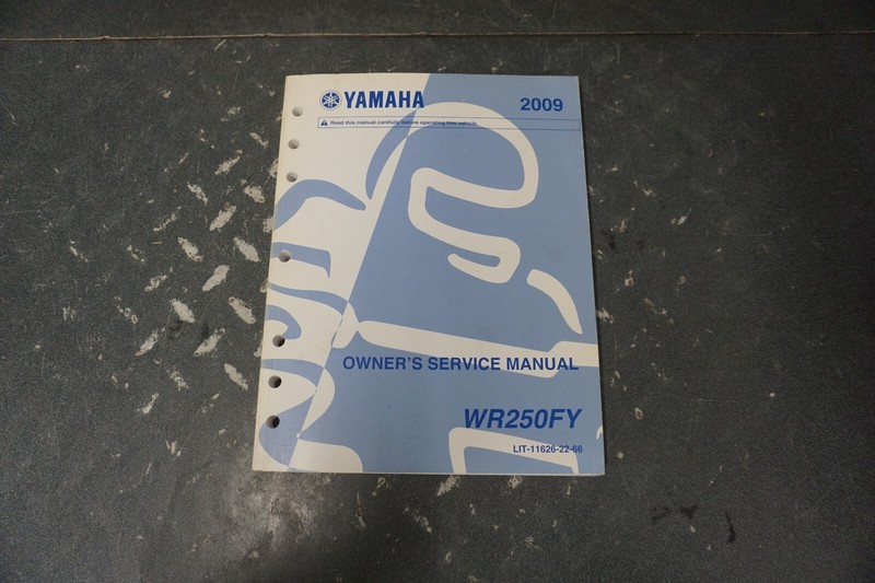 2009 Yamaha OEM WR250FY Owner's Service Manual Book LIT-1626-22-66