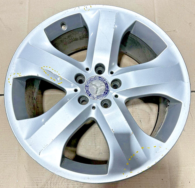 2009-2012 Mercedes GL450 Alloy Wheel Rim 19" 19x8.5J Five 5 Spoke OEM Silver