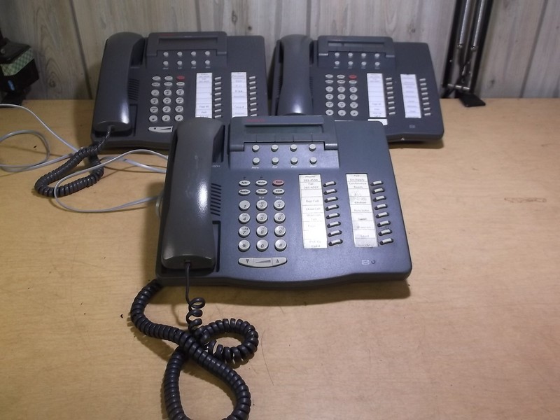 Avaya 6416D+ 108163817 Lot of 3 Charcoal Office Phones *FREE SHIPPING*