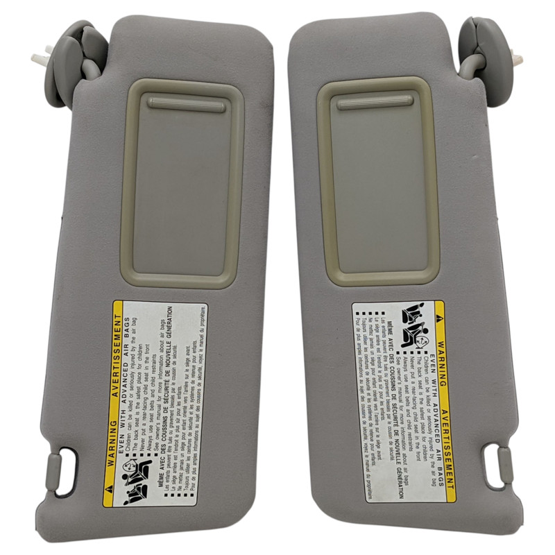 06-13 Lexus IS250 IS350 Left Right Driver Passenger Sun Visor Sunvisor Pair Gray