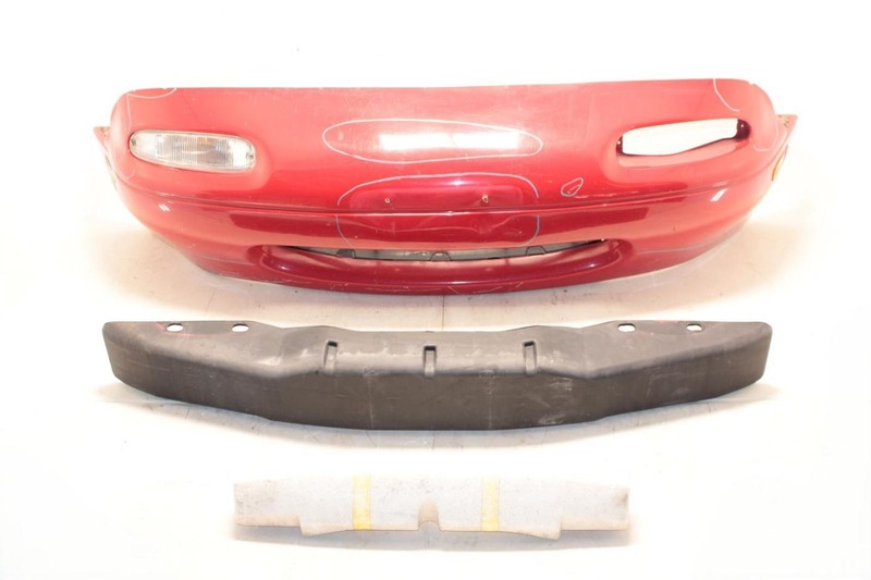 90-96 Mazda Mx-5 Miata 1.6L NA Red Front Bumper Cover with Reinforcement