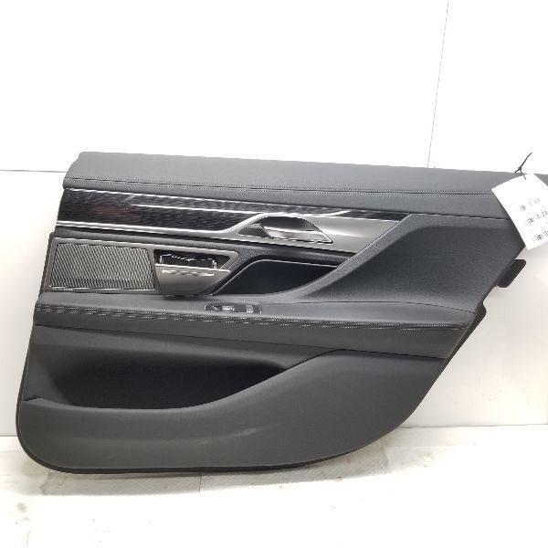2018 BMW G11 740i 750i Right Rear Door Panel Trim Cover Card Black