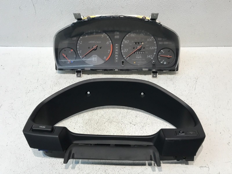 97 98 99 Acura CL Instrument Cluster Gauge w/Trim Cover Bezel OEM 200,345K Miles