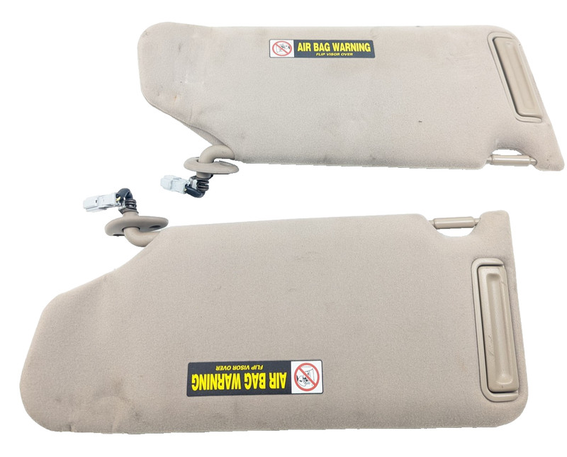 1998-2002 Honda Accord Driver & Passenger Side Sun Visor Set Pair Tan