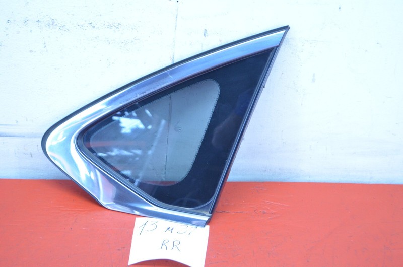11-13 INFINITI M37 REAR RIGHT PASSENGER SIDE QUARTER WINDOW GLASS OEM
