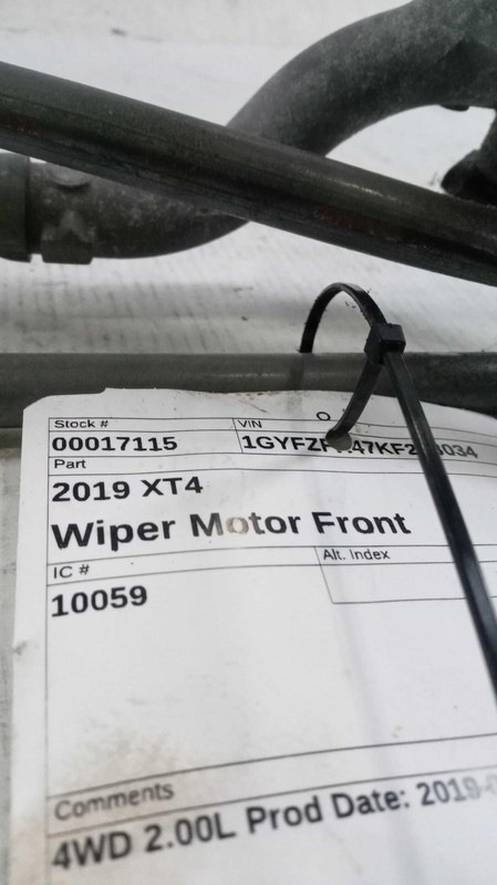 2019 Cadillac XT4 Wiper Motor OEM 84273577 - 112K Miles, White, 6 Month Warranty